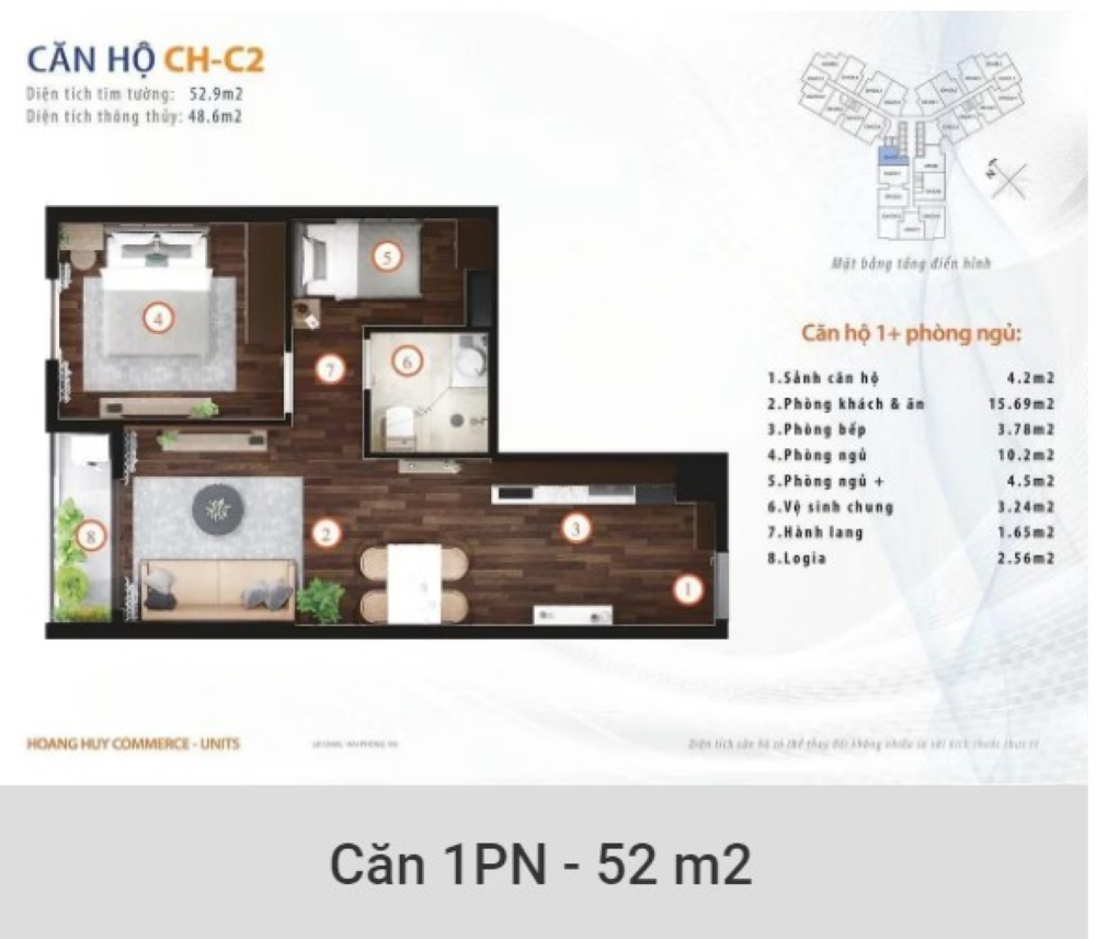 Căn hộ 1 phòng ngủ tại chung cư Gamuda Hải Phòng - Lựa chọn tối ưu cho người trẻ và nhà đầu tư thông minh