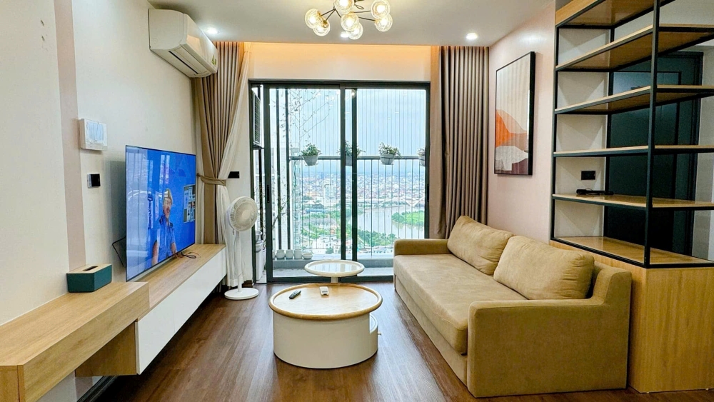 Không gian mở và view của căn hộ 3 phòng ngủ tại chung cư Gamuda Hải Phòng