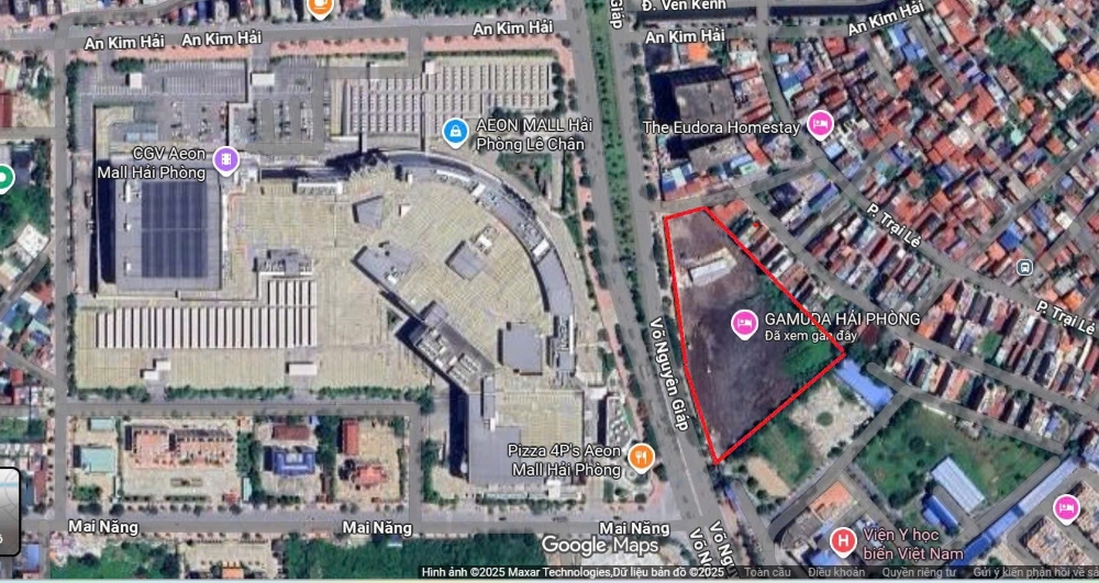 Mặt bằng xây dựng thực tế được cung cấp tại văn phòng dự án chung cư Gamuda Hải Phòng