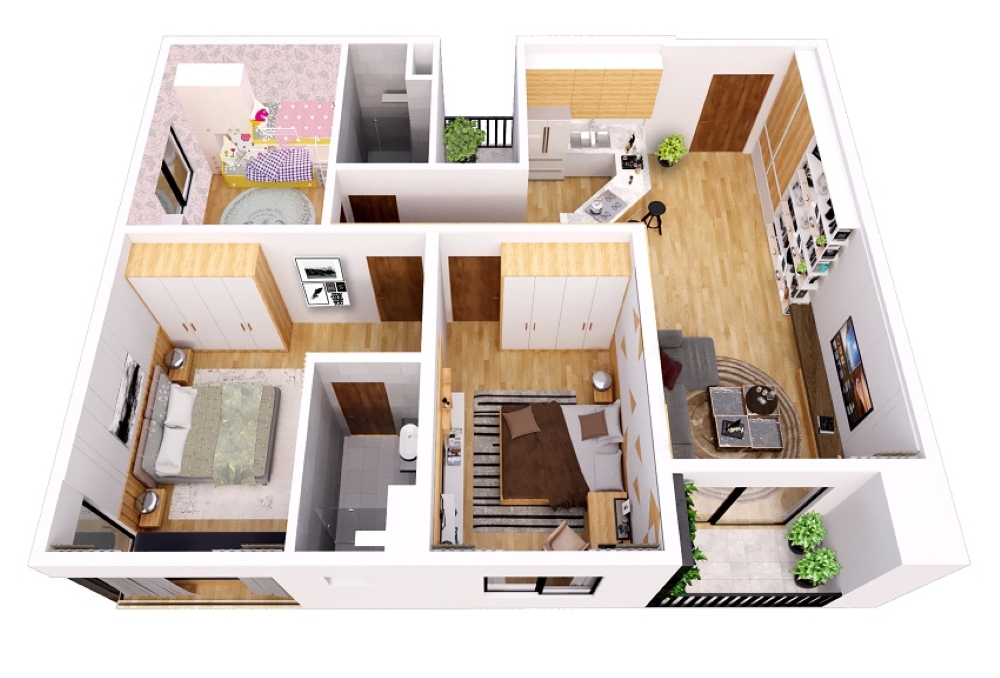 Phân tích chi tiết mặt bằng chung cư Gamuda Hải Phòng đối với các loại hình căn hộ