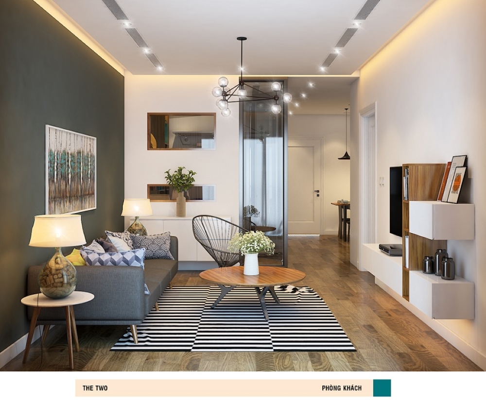 Thiết kế căn hộ 2 phòng ngủ tại chung cư Gamuda Hải Phòng