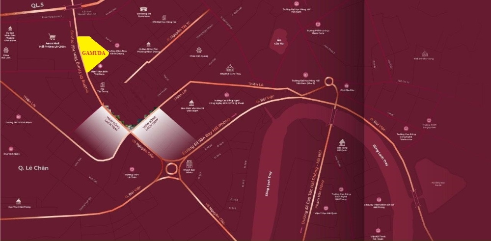 Đường đến chung cư Gamuda Hải Phòng: Chi tiết từng hướng di chuyển và giá trị thực tế của tuyến đường