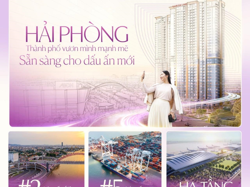 Đường đến chung cư Gamuda Hải Phòng trong mối liên hệ với tiện ích xung quanh