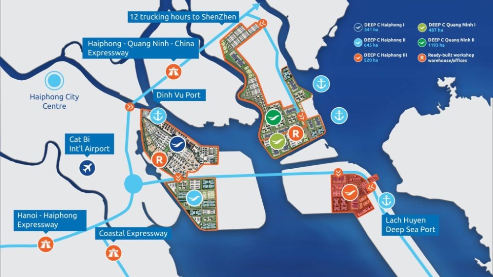 Lợi thế vị trí chung cư Gamuda Hải Phòng đến từ tọa độ trung tâm và khả năng tiếp cận tiện ích