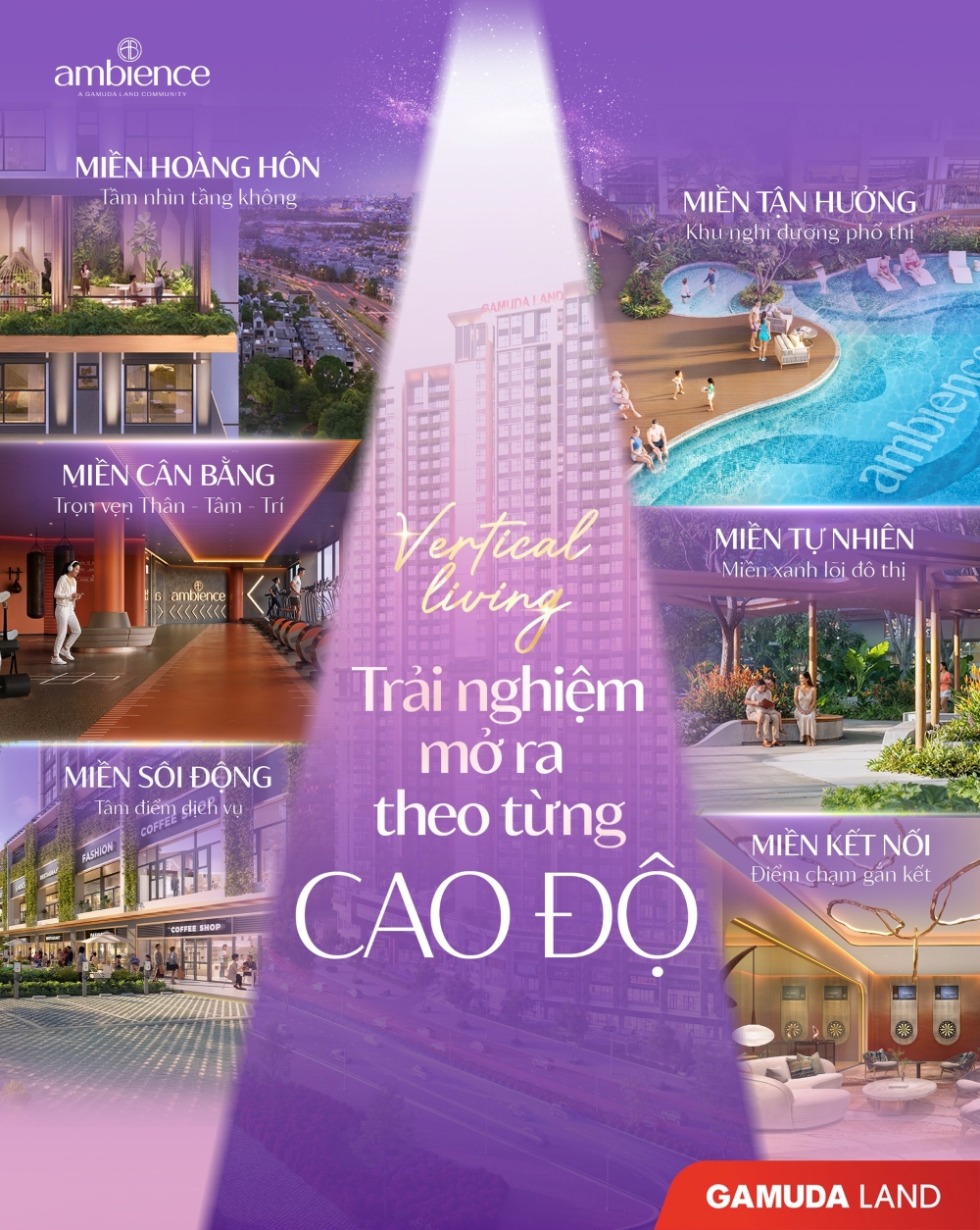 Định nghĩa phân tầng trải nghiệm tại Ambience: Tái cấu trúc không gian sống theo chiều cao