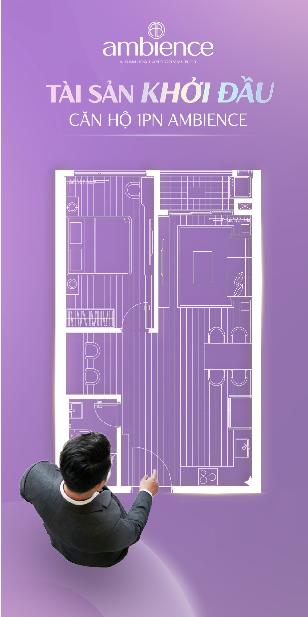 Căn hộ 1 phòng ngủ tại chung cư Ambience: Lựa chọn ngôi nhà đầu tiên hay chiến lược tích sản dài hạn?