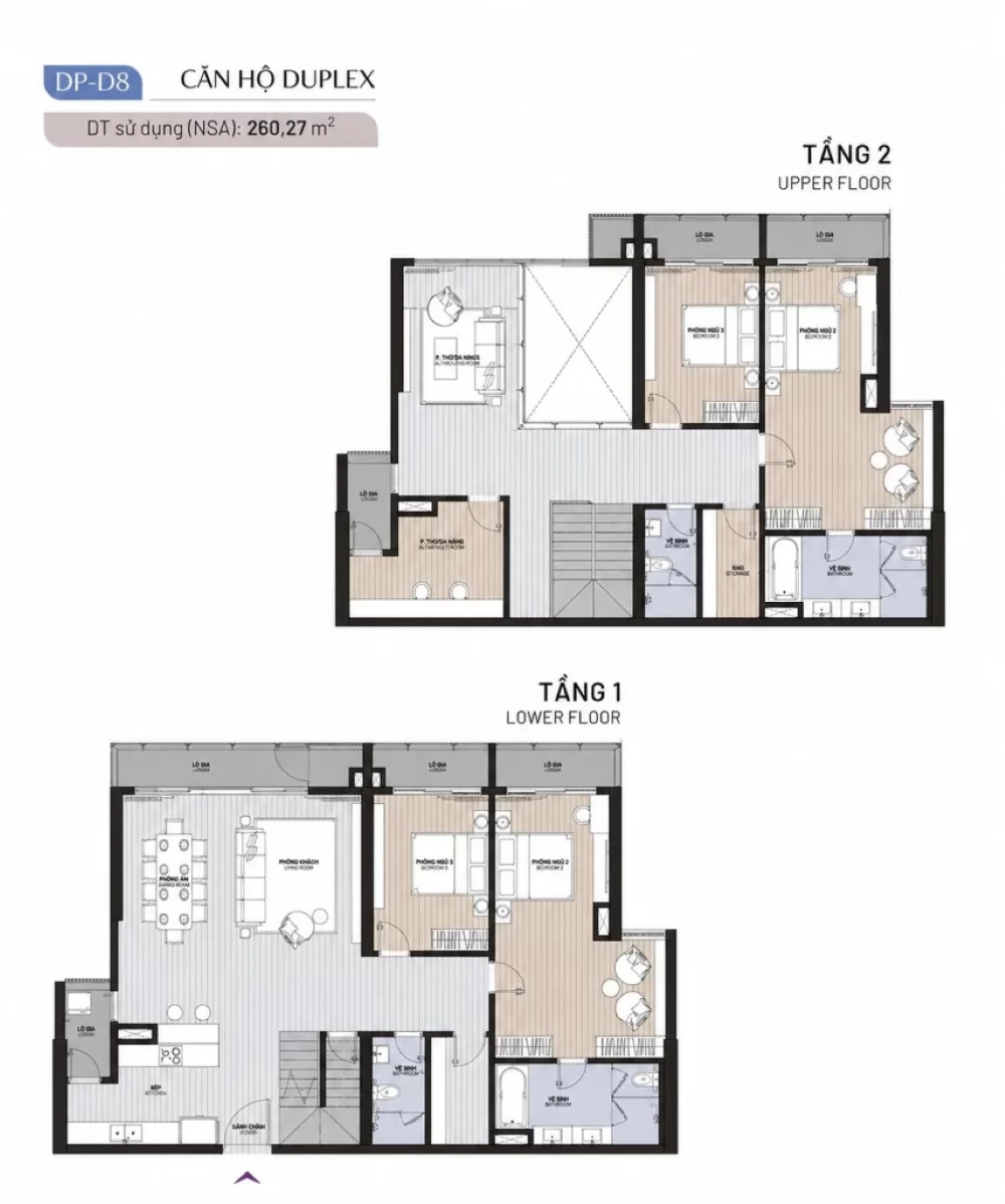 Mặt bằng Duplex Ambience Hải Phòng: Mỗi hướng view tạo nên một trải nghiệm khác nhau